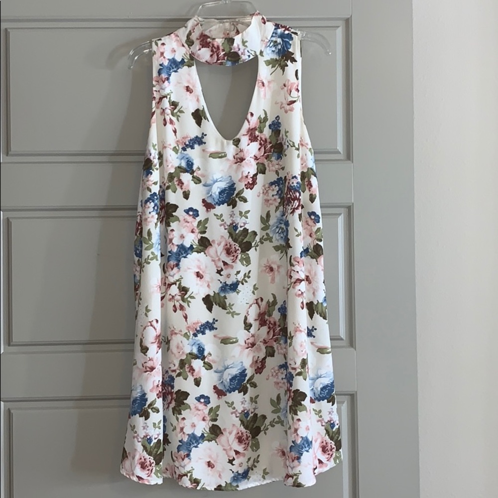 floral dress.